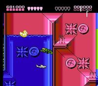 une photo d'Ã©cran de Battletoads sur Nintendo Nes